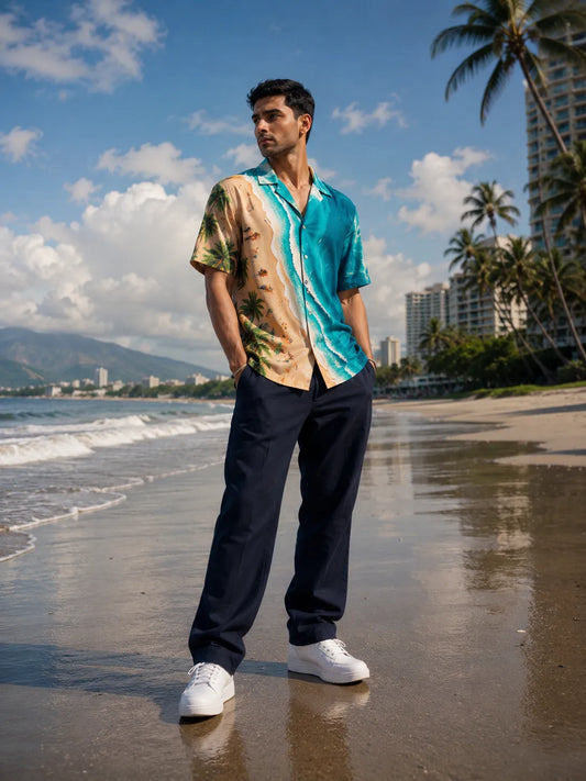Coastal Escape Premium Linen Shirt