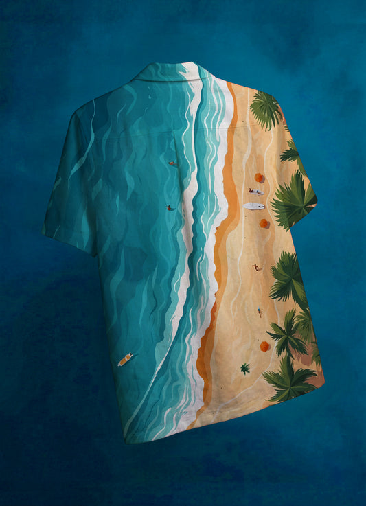 Coastal Escape Premium Linen Shirt