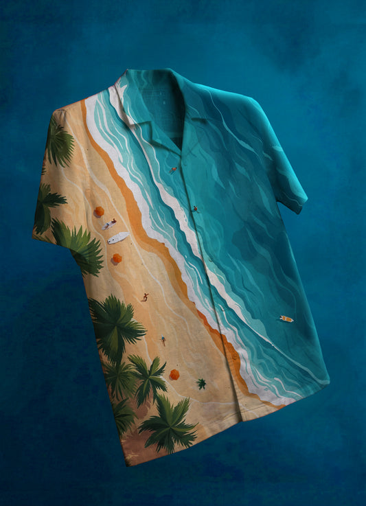 Coastal Escape Premium Linen Shirt