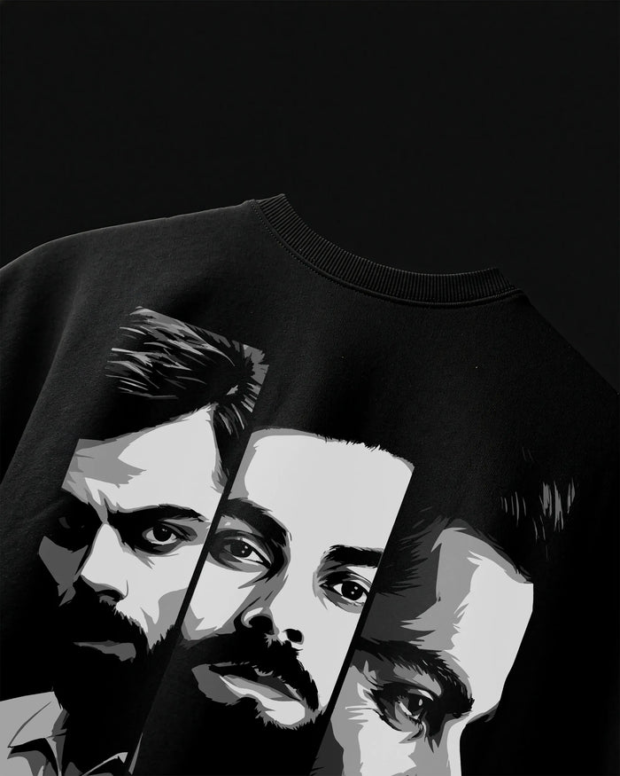 Virat Kohli Legacy oversized t-shirt back view - premium streetwear tee, VDesignzDrop India